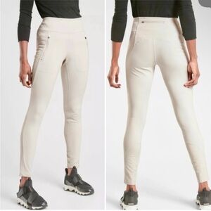 Athleta Beige High-Rise Leggings
